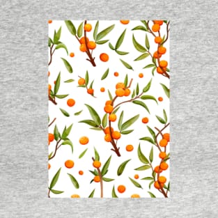 Orange mood.  sea ​​buckthorn branch T-Shirt